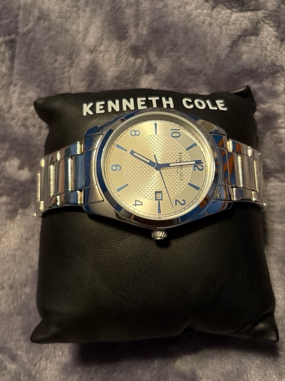 Kenneth Cole Silver Stainless Steel Men's Watch with Light Silver Dial